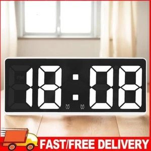 Digitaler Wecker 12/24-Stunden-Display LED-Digitaluhr elektrische Nachttischuhr - Bild 1 von 18
