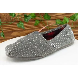Toms Women Sz 9.5 M Gray Flat Fabric Shoes - Picture 1 of 11