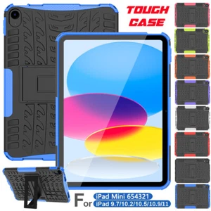 Heavy Duty Rugged Hard Stand Case For iPad 4/5/6/7/8/9/10th Gen Air 3 Pro Cover - Picture 1 of 69
