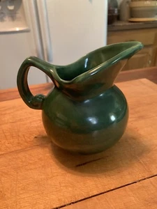 Vintage NILOAK Pottery Green Pitcher 4.5” Tall Good Condition  - Picture 1 of 6