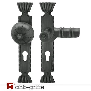 AHB Türdrücker Kärnten 1643/2663 WER Schmiedeeisen schwarz Türgriff Türbeschlag - Bild 1 von 2