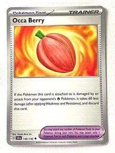 Occa Berry 140/142 Uncommon Trainer Stellar Crown Pokemon - Pack Fresh Near Mint - Picture 1 of 4