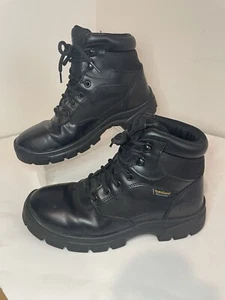 Skechers Tactical Boots SN 77520 Black Men’s Size 9 Slip Resistant Hydroguard - Picture 1 of 10