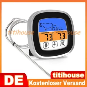 Grillthermometer Digital Bratenthermometer BBQ Smoker Fleischthermometer Fühler - Bild 1 von 10