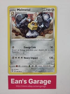 Pokemon Melmetal Etapa 1 130/189 Oscuridad En llamas Raro - Estampillada sin usar - Imagen 1 de 2