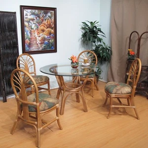Premium Quality Rattan Dining Furniture 5 Piece Set - Picture 1 of 1