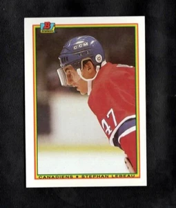 1990 Stephan Lebeau Bowman Hockey Rookie RC Montreal Canadiens - Picture 1 of 1