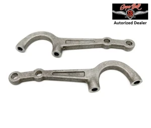 Pair Plain Straight Steering Arms For 1937-1948 Ford Spindles - Pete & Jakes - Picture 1 of 6
