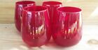 Lenox Crystal Tuscany Red Stemless Wine Glasses