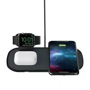 mophie 3 In 1 Wireless Charging Pad - Black - Zdjęcie 1 z 4