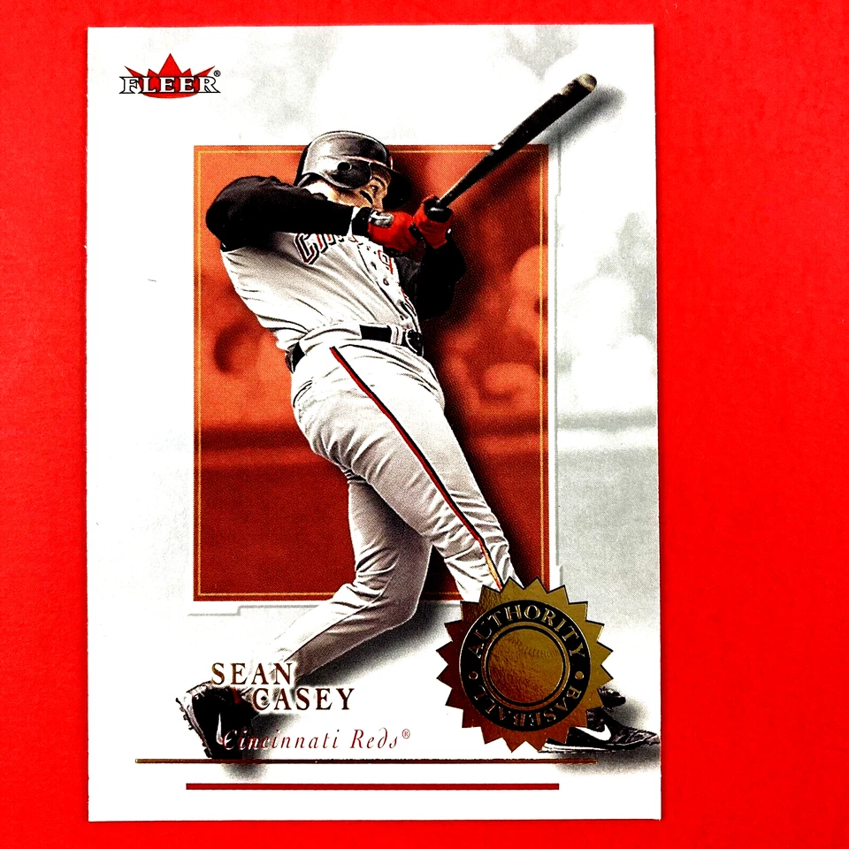 Sean Casey 2001 Fleer Authority Card #3 MLB Cincinnati Reds - Image 1 of 2