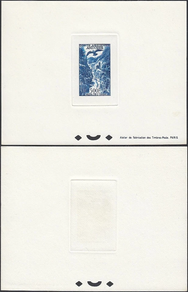 Andorra 1957- Andorra Francesa-Mi Nº: 160. Prueba de lujo. "Aves"...(EB) AR-00778 Foto 1 de 1