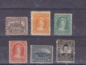new brunswick 1860/3 Sc 6/11 set,mint,no gum     r1040 - Picture 1 of 3
