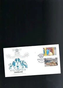 1977 WEII Silver Jubilee FDC Swaziland - Picture 1 of 2
