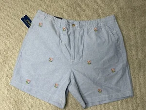 Polo Ralph Lauren Men's Blue Flamingo Print Classic Fit 6" Shorts X- Large NWT - Picture 1 of 7