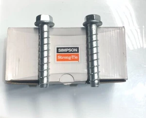 Anclaje de tornillo de alta resistencia Simpson Strong Tie THDB62400H 5/8" X 4" (CANTIDAD 10). - Imagen 1 de 3