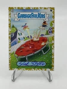 Topps Garbage Pail Kids: Kids At Play Gold Auto Joe Simko #76 TRAMPOLINE TRINA - Picture 1 of 4