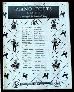 Partituras de piano de colección 1939 'duetos de piano en primeros grados': escalada - ¡raras! - Imagen 1 de 3