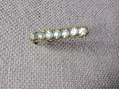broche miniature pour poupées anciennes incrustée de strass - Photo 1/4