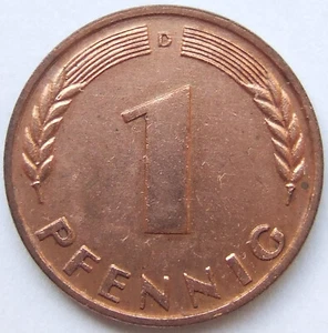 Coin Bank of German Countries 1 Pfennig 1949 D IN Extremely fine / - Picture 1 of 2