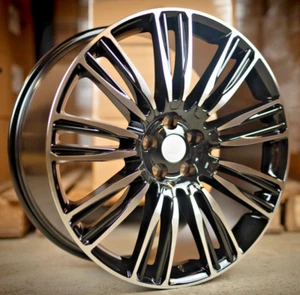 22"/Range Rover Vogue L405 /Gloss Black/Polished/LVLR Design/9.5j/Alloys X4 - Picture 1 of 1