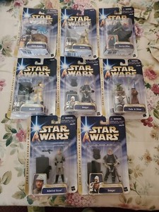 NRSV LOT of 8 2004 Saga STAR WARS Empire Strikes Back Attack The Clones Figures