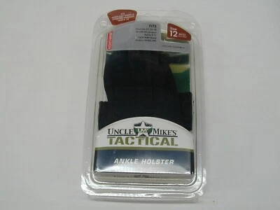 Uncle Mike's 脚踝皮套 12 码适用于 Glock H&K KEL-TEK S&W WALTHER 右手 — 第 1/3 张图片