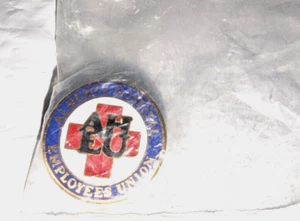 Vintage UNION LAPEL PIN - ALBERTA HOSPITAL EMPLOYEES UNION AHEU - Picture 1 of 2