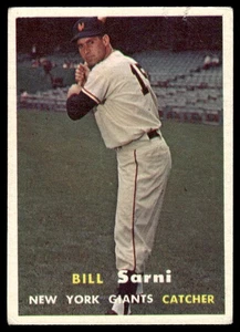 1957 Topps Bill Sarni New York Giants #86 - Bild 1 von 2