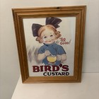 Vintage Bird’s Custard SO GOOD! Girl Advertising Pine Wooden Framed Print