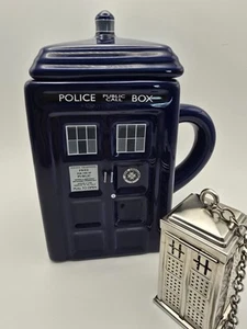 Doctor Who Collectors Tardis Mug & Tea Infuser Police Box Zeon 2012 BBC - Picture 1 of 10