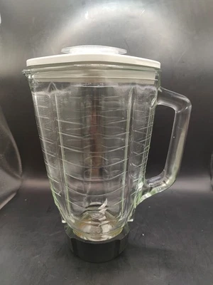 Centro de cocina Oster piezas de repuesto licuadora jarra tapa blanca 5 tazas vidrio  Foto 1 de 4