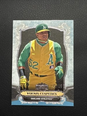 2014 TOPPS TRIPLE THREADS YOENIS CESPEDES OAKLAND ATHLETICS #51 - Image 1 of 3
