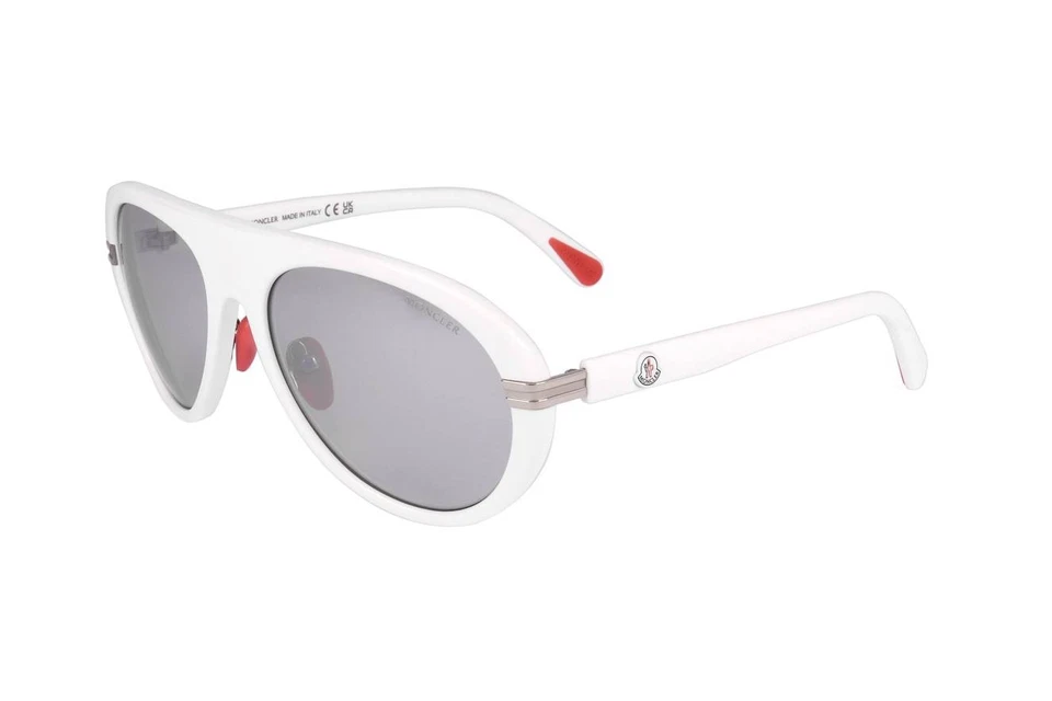 Moncler ML0240 21C WHITE 57/17/140 Men's Sunglasses