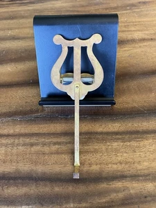 Vintage Brass Marching Band Sheet Music Holder Lyre 6½” - Canadian Seller - Imagen 1 de 11