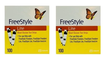 200 tiras reactivas Freestyle Lite fecha de caducidad 04/2027 ¡importadas! Foto 1 de 2