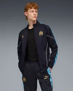 Marsiglia OM Olympique Puma Giacca Blu 2025 26 Stadium Pre Match KING Anthem - Imagen 1 de 12