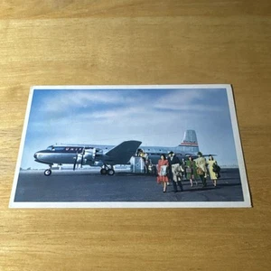 Postcard United Airlines DC-6 Mainliner 300's 1940's - Picture 1 of 2