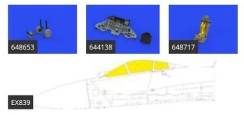 Eduard 644144 1/48 Avion Su27 Lookplus pour Lnr (Masque,Photo-Etch & Résine) - Photo 1/1