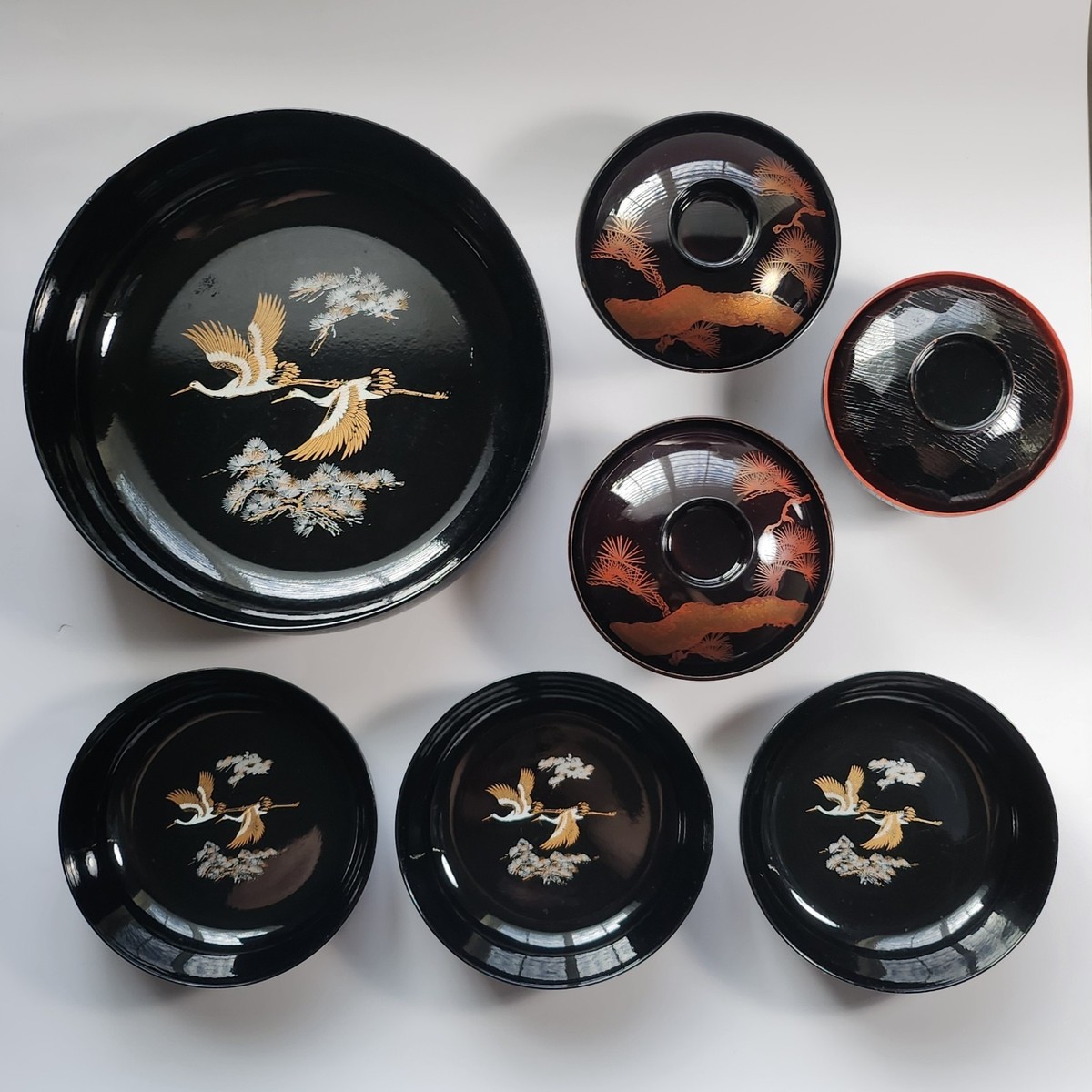 古美術 漆桶 肌 内 蒔絵 椀 φ21cm(K-XA795) 漆器 | Art551