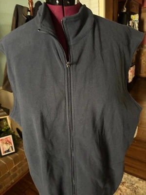 OLD NAVY MEN'S SIZE XL NAVY BLUE VEST ZIPPER POCKETS FLEECE VEST NEW - Image 1 of 4