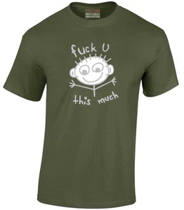 F**K U This Much T-Shirt lustig unhöflich Neuheit - Bild 1 von 11