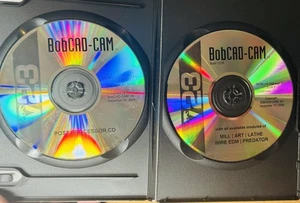 BobCAD-CAM v23 Fräse Drehmaschine Fräsen Drehprogramm + Schulungsserie CD Video Set - Bild 1 von 4