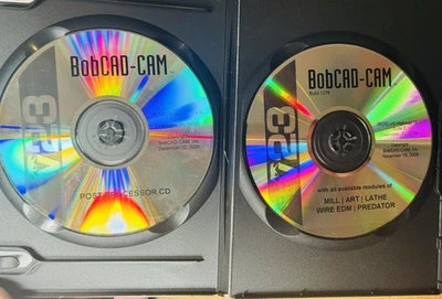 BobCAD-CAM v23 Molino Torno Fresado Programa de Torneado + Serie de Entrenamiento CD Video Set Foto 1 de 4
