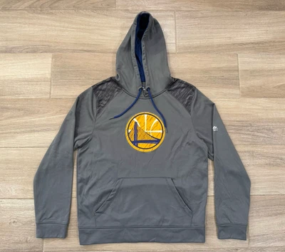 Golden State Warriors Men's Hoodie Sweatshirt FITS SMALL/MEDIUM Gray Pullover - Image 1 of 4