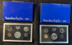 1968 and 1969 proof sets - Picture 1 of 1