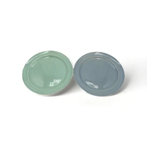 Vtg Luray Pastel Green Blue Dinner Lunch Plates Set Of 2- 9” - Picture 1 of 4