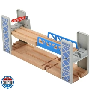 Z MAYABBO Wooden Train Set Accessories Wood Railway Bridge for Railroad Track - Picture 1 of 5