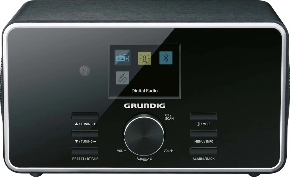 Grundig DTR 4500 DAB+ Digital Radio, 10W - Schwarz