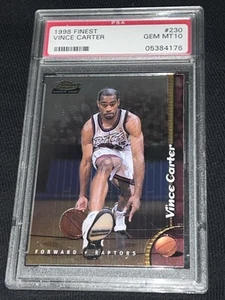 1998-99 Topps Finest Vince Carter Rookie PSA 10 Gem Mint!! RC #230! - Picture 1 of 2